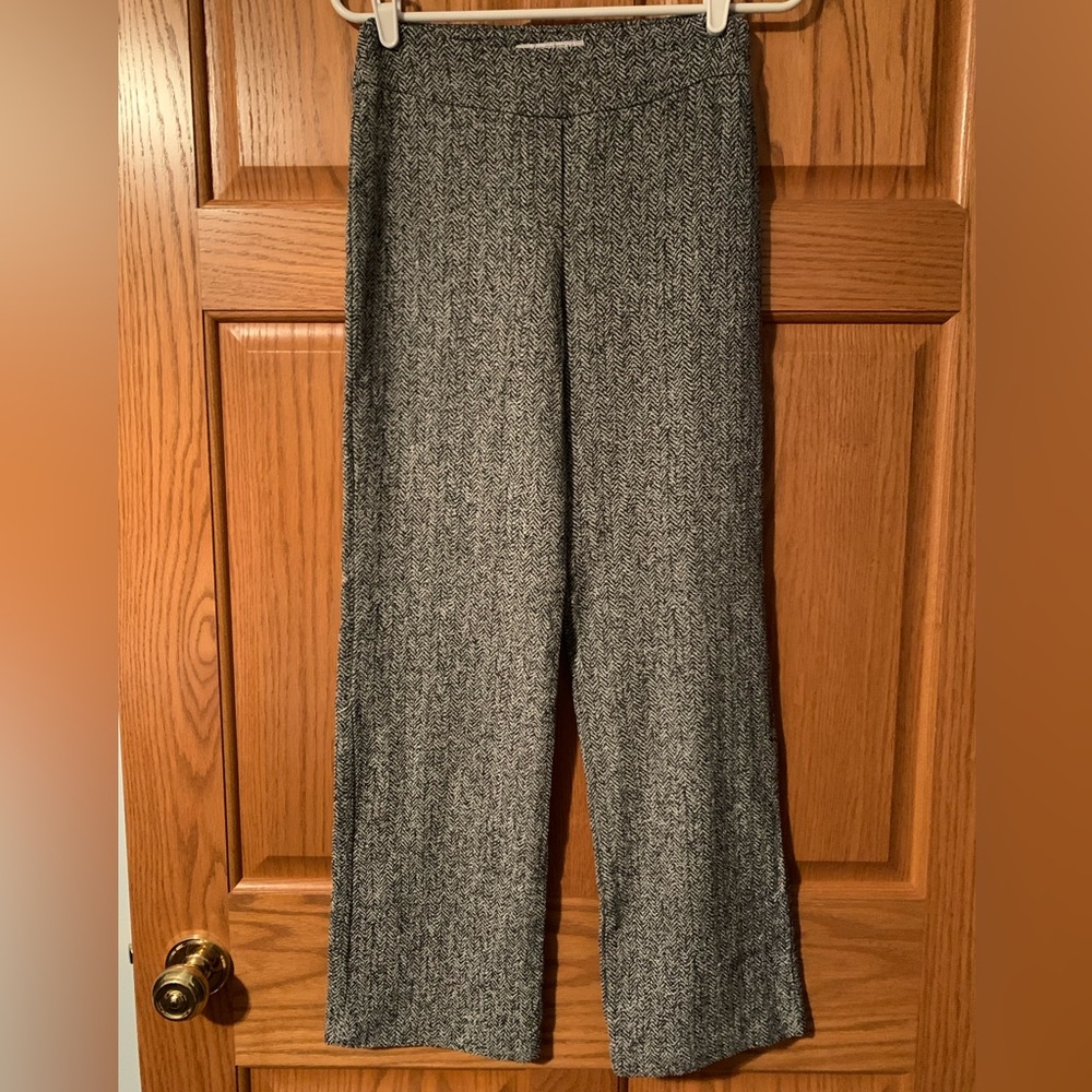 Margaret M houndstooth print bootcut pants